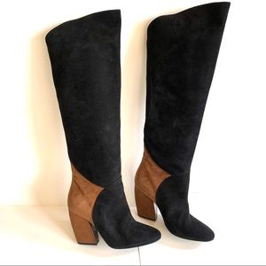 Pierre Hardy Suede Kid Tall Boots